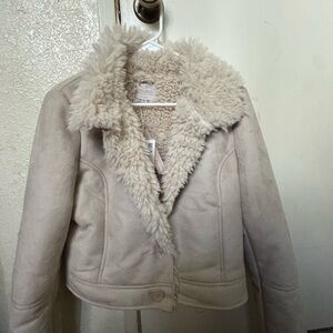 Faux Shearling Jacket - Cream Women’s Coat